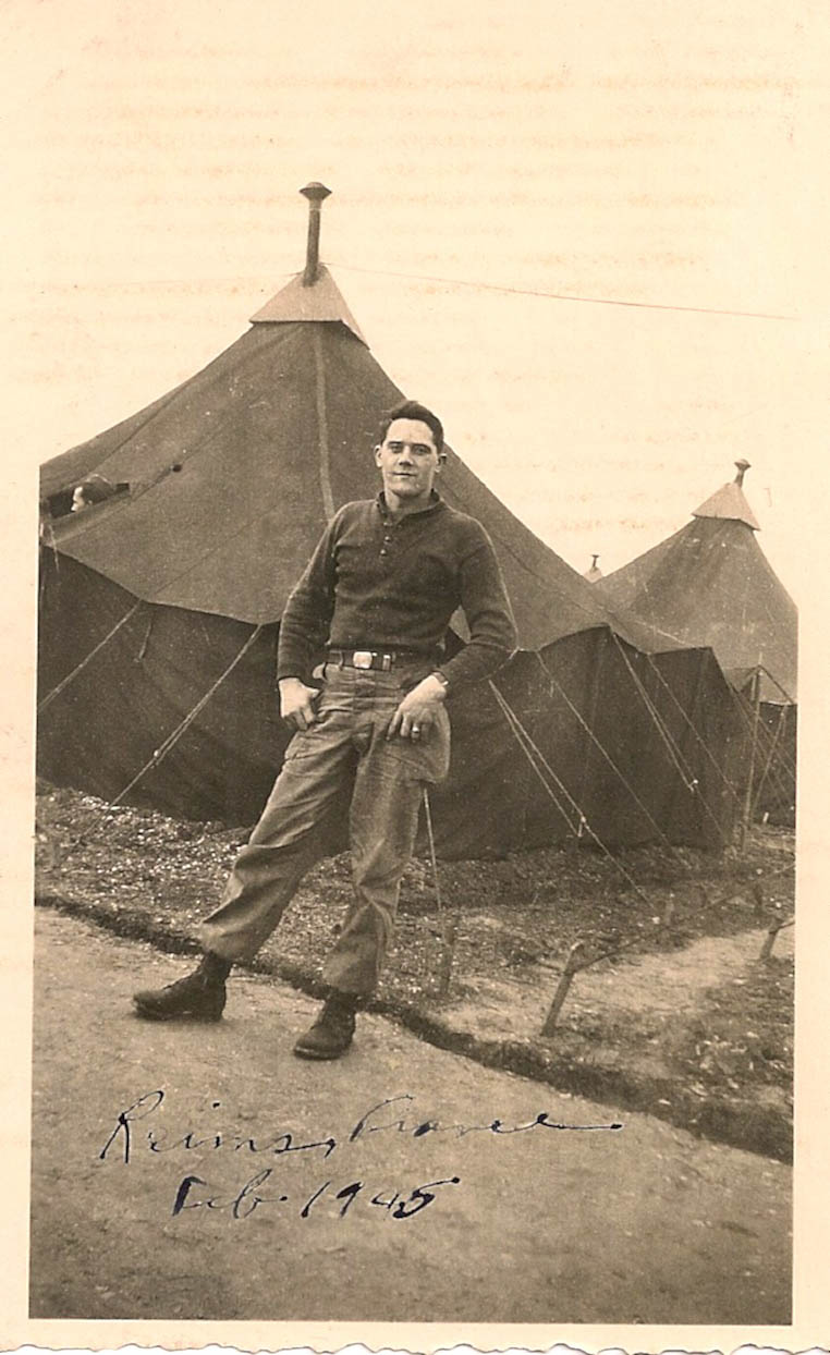 James Rodier in Reims, France 1944